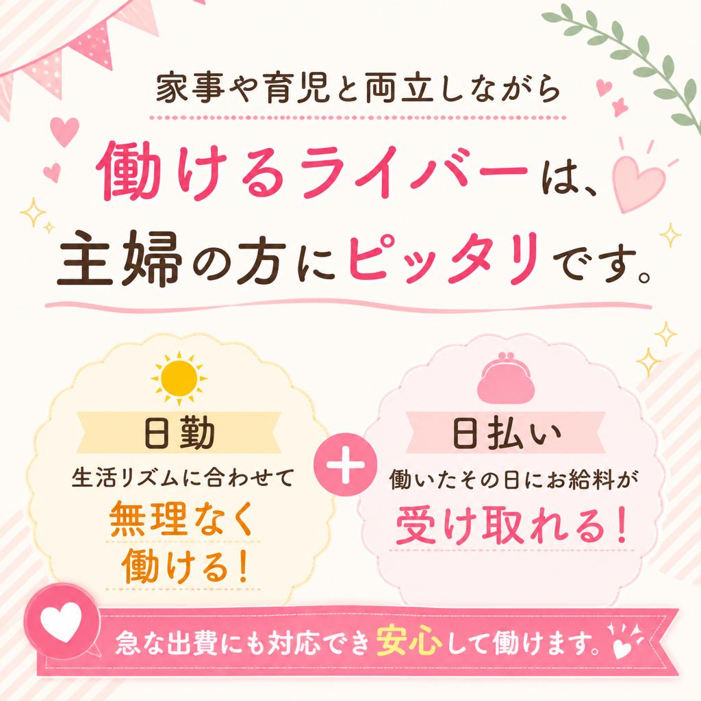 主婦の方に最適な環境