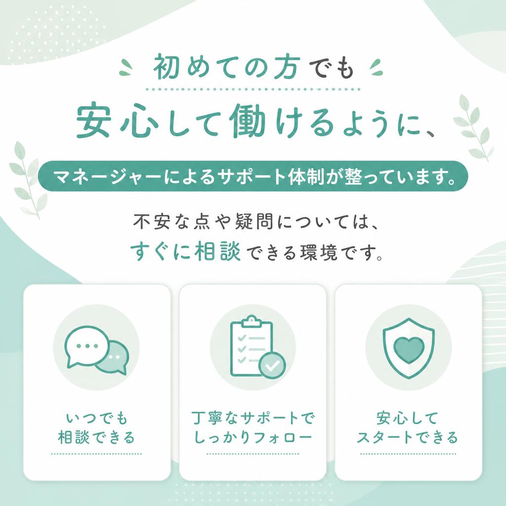 充実したサポート体制