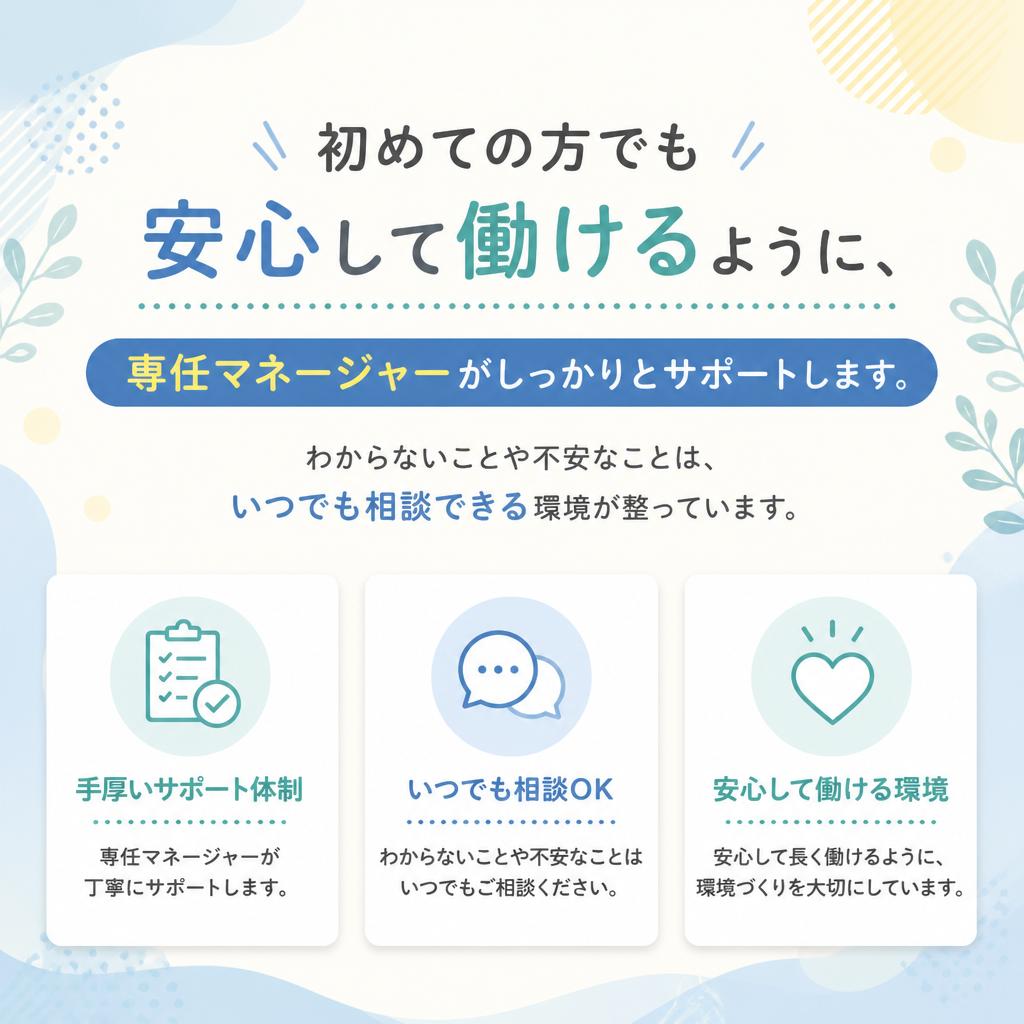 充実したサポート体制