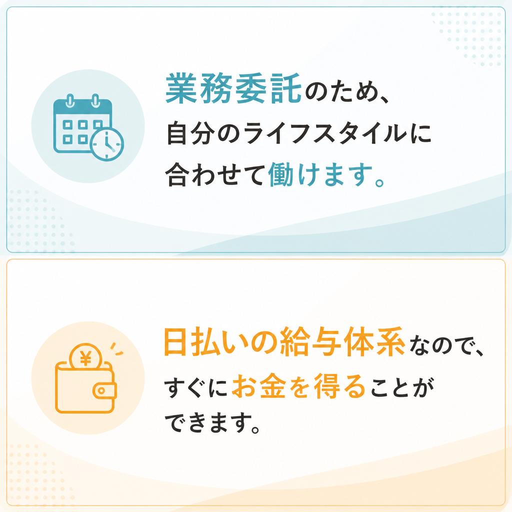 柔軟な働き方が可能