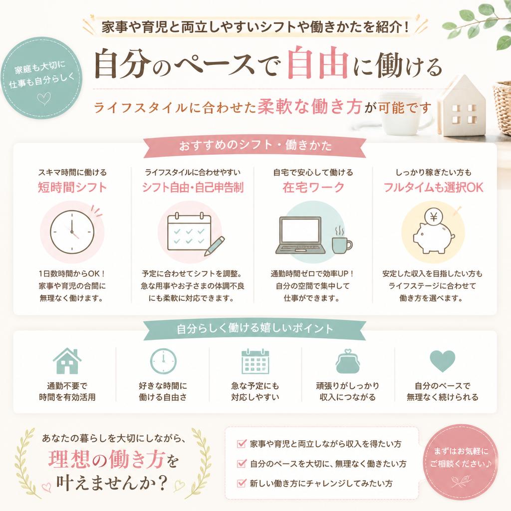 4. 生活スタイルに合わせた働き方
