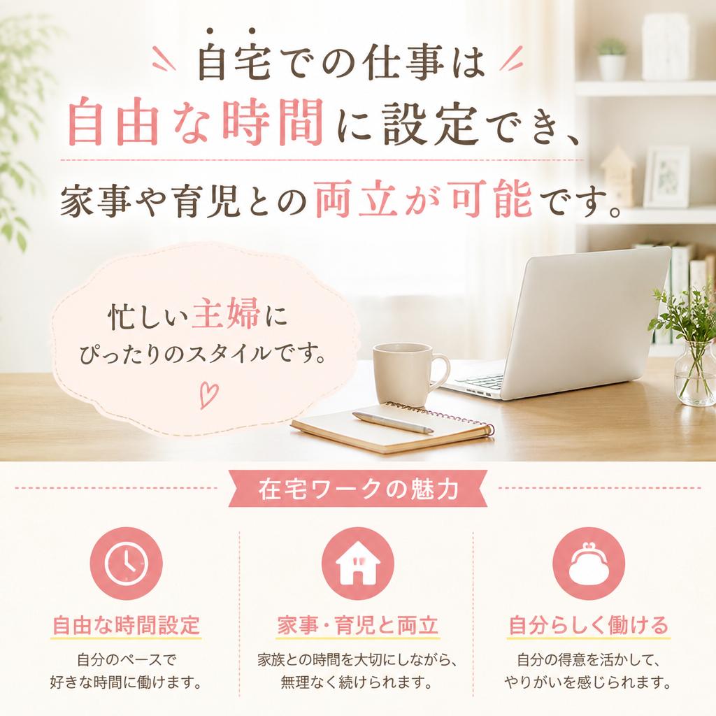 家事や育児と両立可能な柔軟性