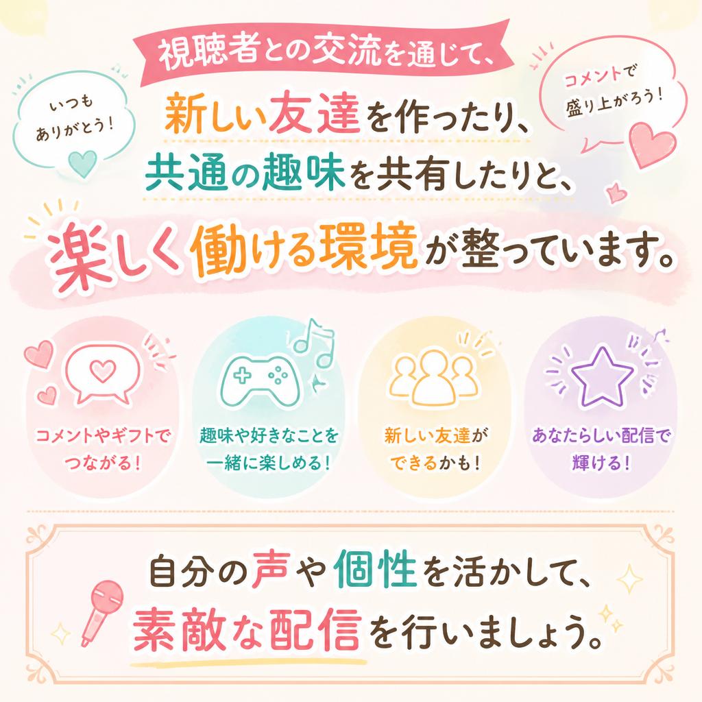 ライブ配信の楽しさとやりがい!