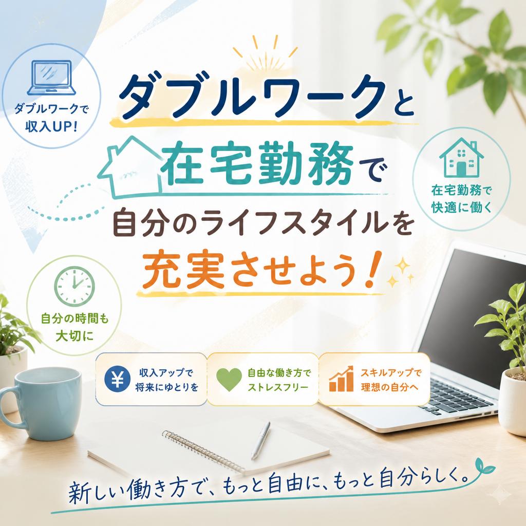 ダブルワークと在宅勤務で自分のライフスタイルを充実させよう！