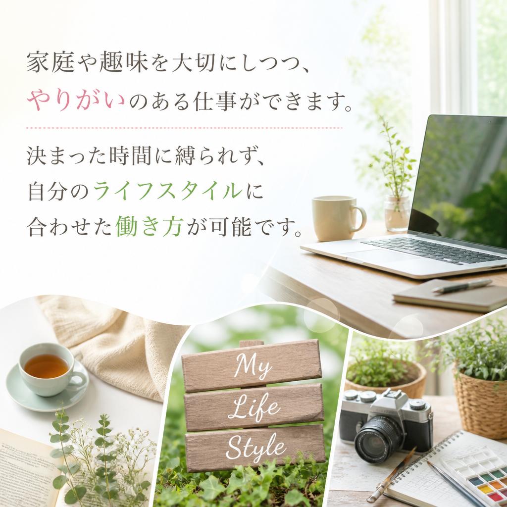 自由な働き方が実現！