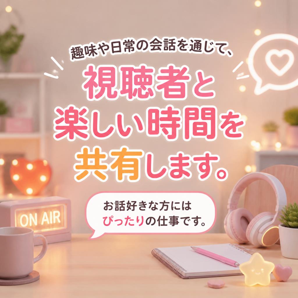おしゃべりで収入を得られる魅力