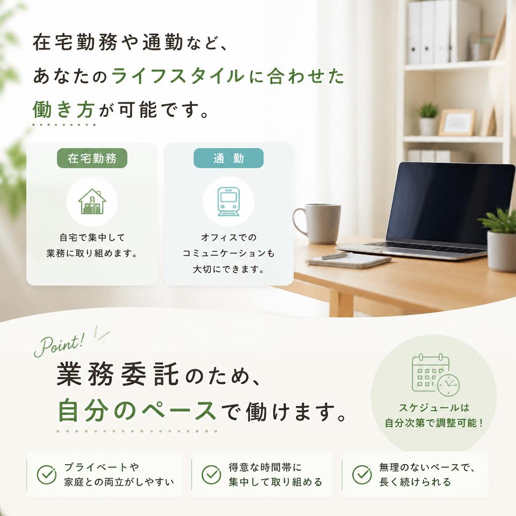 自由な働き方を実現